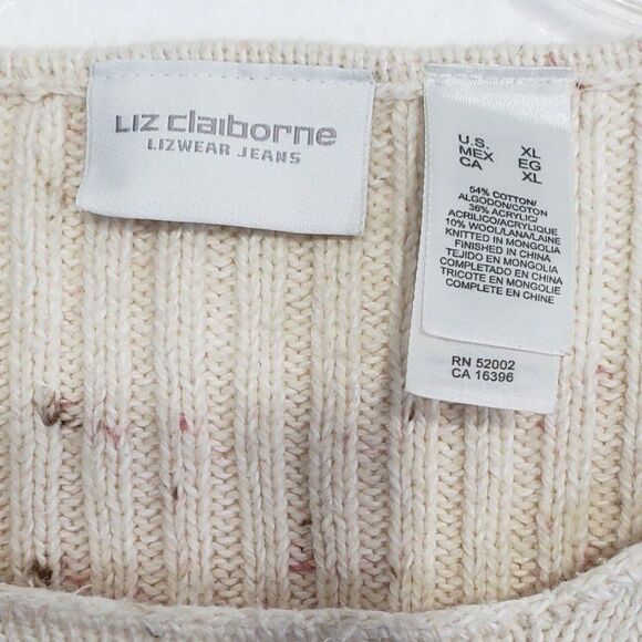 Liz Claiborne Crewneck Sweater, Size XL - Picture 3 of 8